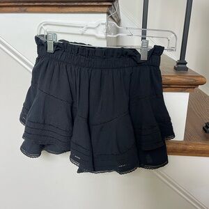 Black Aerie Ruffle Skort Size XS